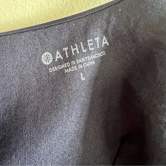 Athleta Navy Prism Back Bikini Top Swimsuit Size Large - Picture 6 of 9